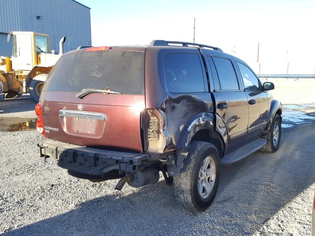 1D4HB48N45F522612 - 2005 DODGE DURANGO SL RED photo 4