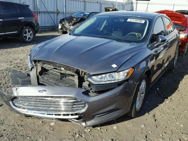 3FA6P0H72DR245885 - 2013 FORD FUSION SE BLACK photo 2