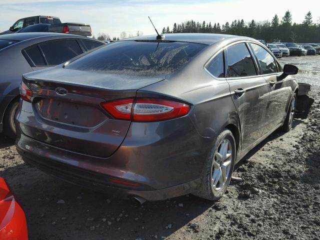 3FA6P0H72DR245885 - 2013 FORD FUSION SE BLACK photo 4