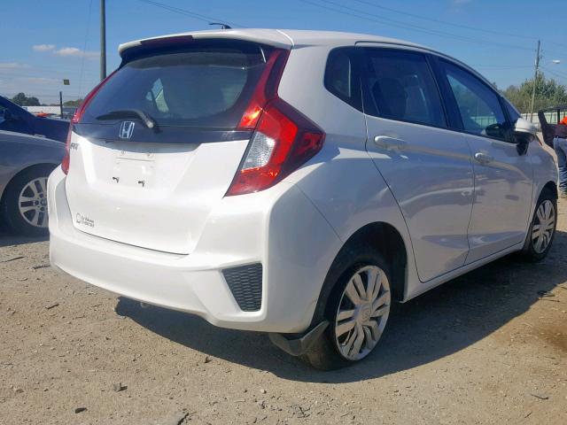 3HGGK5H57FM751254 - 2015 HONDA FIT LX WHITE photo 4