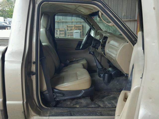 1FTYR10D34PA03098 - 2004 FORD RANGER TAN photo 5