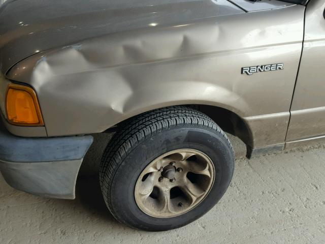 1FTYR10D34PA03098 - 2004 FORD RANGER TAN photo 9