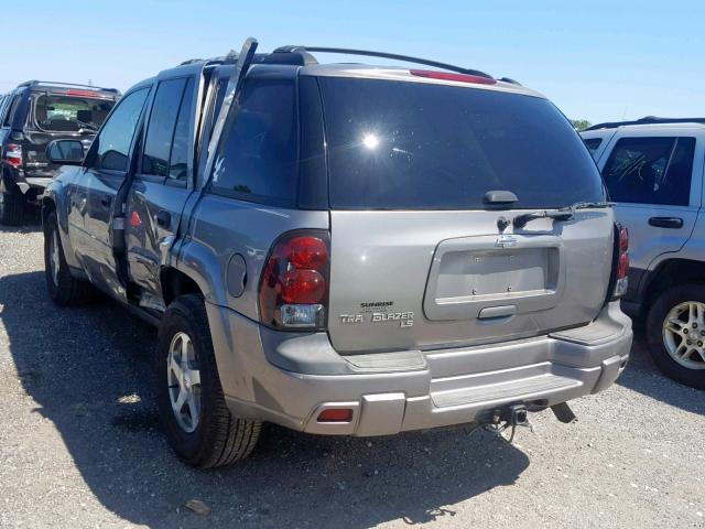 1GNDT13S362267908 - 2006 CHEVROLET TRAILBLAZE GRAY photo 3