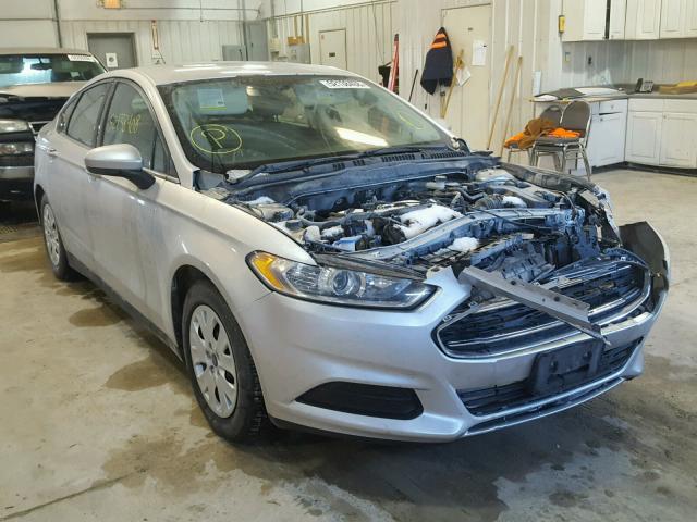 3FA6P0G75DR163568 - 2013 FORD FUSION S SILVER photo 1