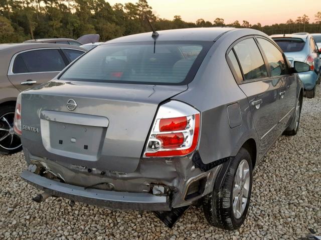 3N1AB61E38L699167 - 2008 NISSAN SENTRA 2.0 GRAY photo 4