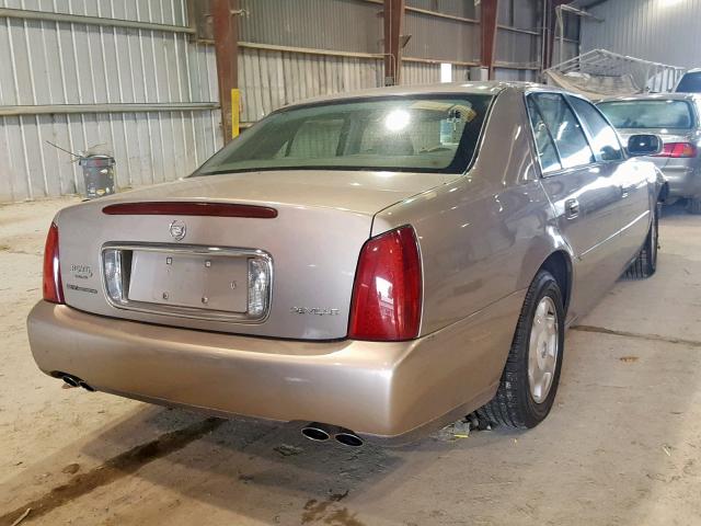 1G6KD54Y12U175334 - 2002 CADILLAC DEVILLE BEIGE photo 4