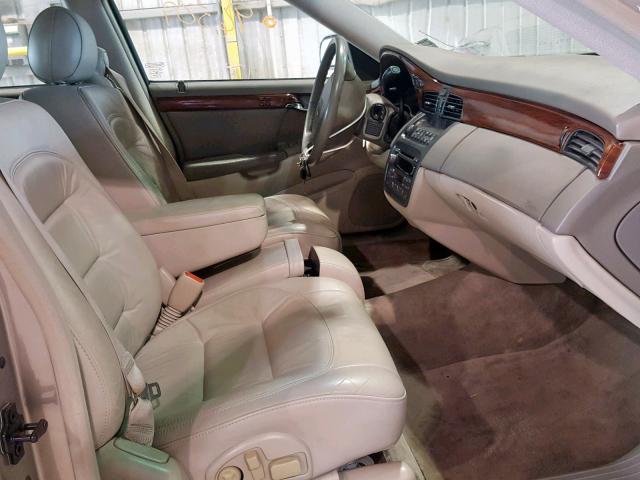 1G6KD54Y12U175334 - 2002 CADILLAC DEVILLE BEIGE photo 5