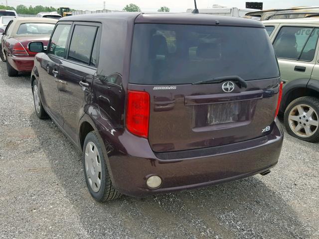 JTLKE50E981057181 - 2008 TOYOTA SCION XB იასამნისფერი ფოტო 3