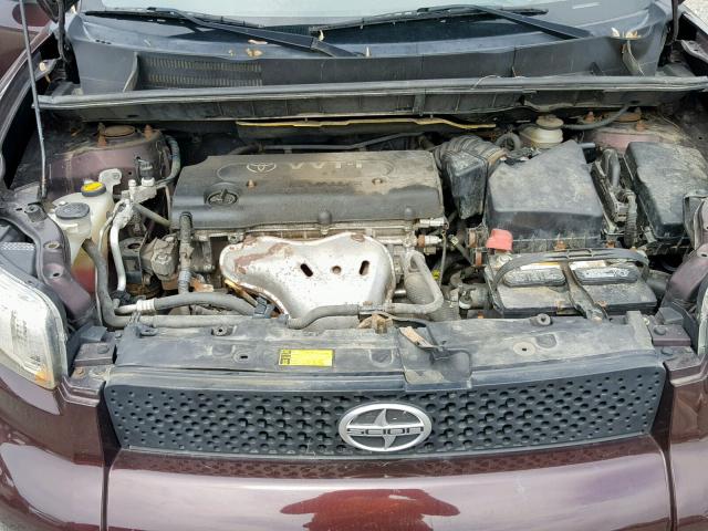 JTLKE50E981057181 - 2008 TOYOTA SCION XB იასამნისფერი ფოტო 7