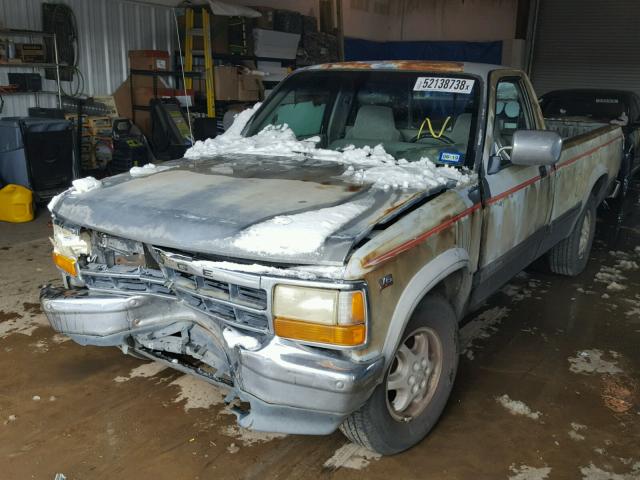 1B7FL26X5RS526675 - 1994 DODGE DAKOTA GRAY photo 2