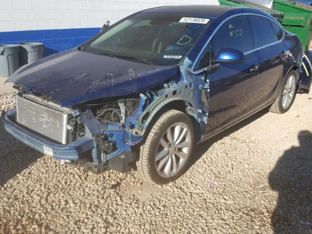 1G4PT5SV9D4162988 - 2013 BUICK VERANO PRE BLUE photo 2