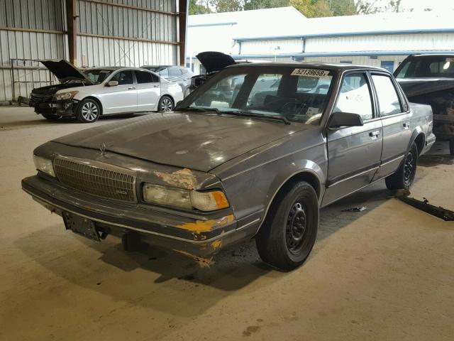 1G4AH54N5M6466571 - 1991 BUICK CENTURY CU GRAY photo 2