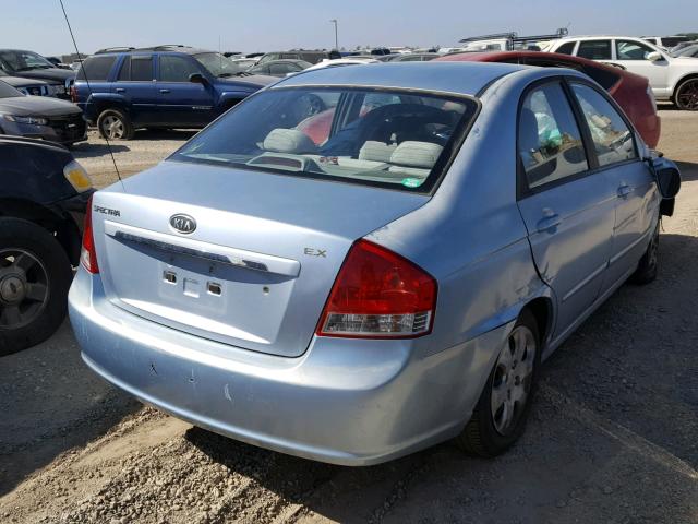 KNAFE122675485903 - 2007 KIA SPECTRA EX BLUE photo 4