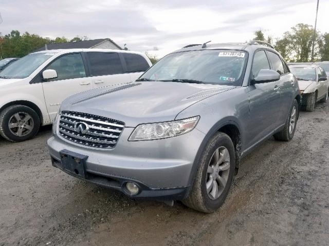 JNRAS08W65X200306 - 2005 INFINITI FX35 GRAY photo 2