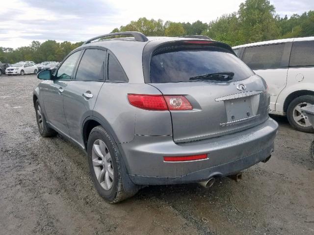 JNRAS08W65X200306 - 2005 INFINITI FX35 GRAY photo 3