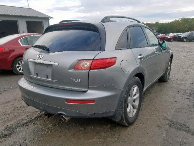 JNRAS08W65X200306 - 2005 INFINITI FX35 GRAY photo 4