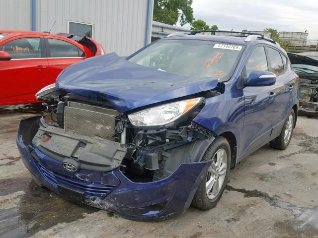 KM8JU3AC6CU386483 - 2012 HYUNDAI TUCSON GLS BLUE photo 2