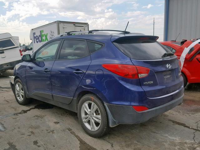 KM8JU3AC6CU386483 - 2012 HYUNDAI TUCSON GLS BLUE photo 3