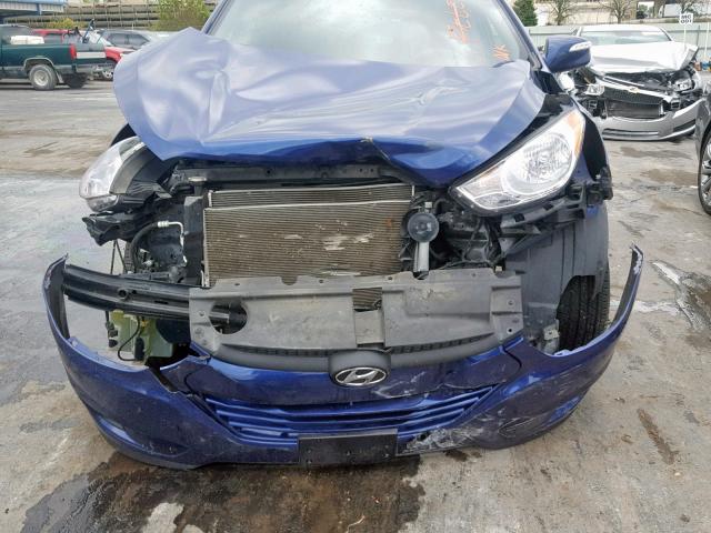 KM8JU3AC6CU386483 - 2012 HYUNDAI TUCSON GLS BLUE photo 9