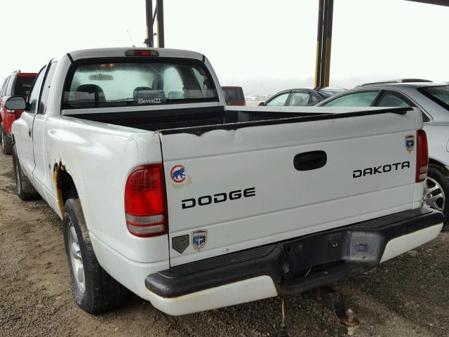 1D7GL32K84S653701 - 2004 DODGE DAKOTA SPO WHITE photo 3