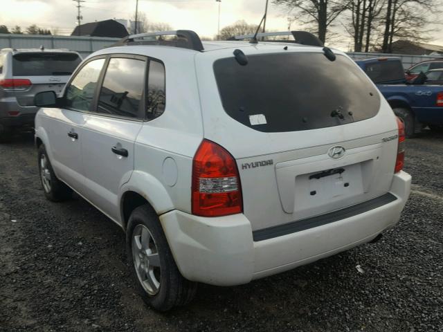 KM8JM12B65U108440 - 2005 HYUNDAI TUCSON GL WHITE photo 3