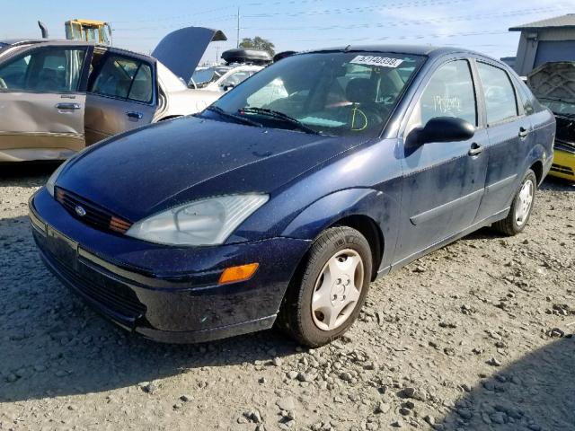 1FAFP33PX2W211017 - 2002 FORD FOCUS LX BLUE photo 2