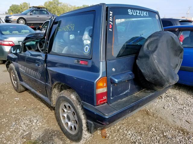 JS4TA01V6K4103856 - 1989 SUZUKI SIDEKICK J BLUE photo 3