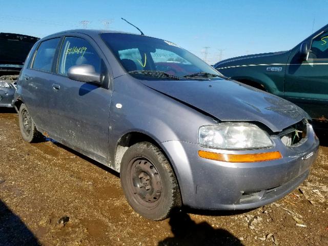 KL1TD66688B012582 - 2008 CHEVROLET AVEO BASE Сұр фото 1