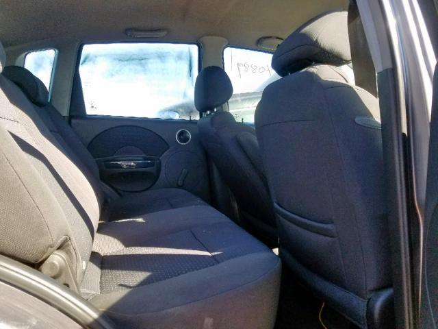 KL1TD66688B012582 - 2008 CHEVROLET AVEO BASE Сұр фото 6
