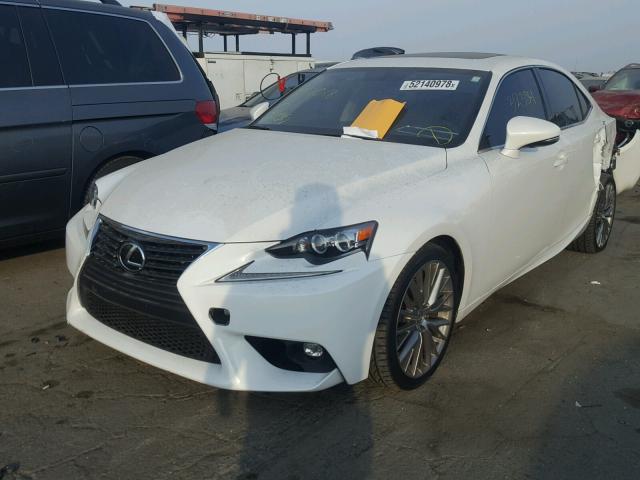 JTHBF1D20F5074893 - 2015 LEXUS IS 250 WHITE photo 2