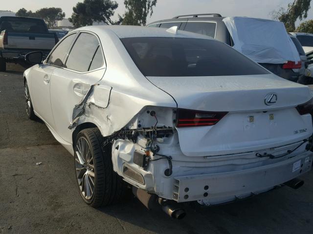 JTHBF1D20F5074893 - 2015 LEXUS IS 250 WHITE photo 3