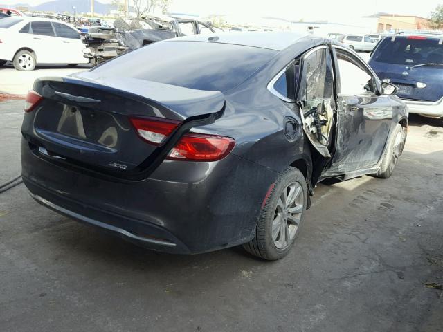 1C3CCCAB0FN504585 - 2015 CHRYSLER 200 LIMITE GRAY photo 4