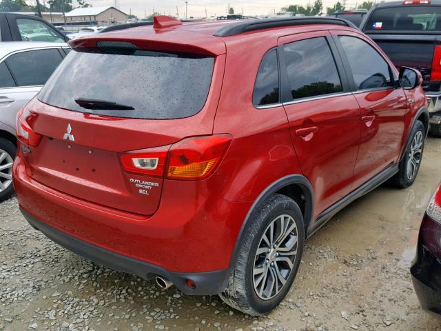 JA4AP4AW5HZ018778 - 2017 MITSUBISHI OUTLANDER RED photo 4