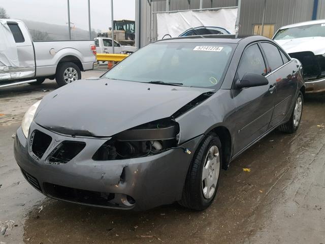 1G2ZF58B274164303 - 2007 PONTIAC G6 VALUE L CHARCOAL photo 2