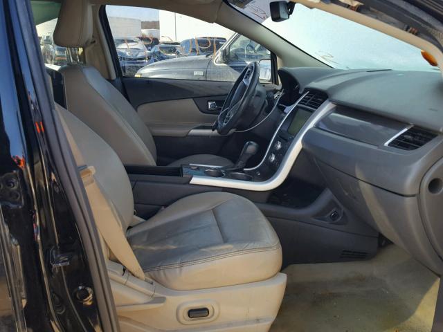 2FMDK3JC7BBB54739 - 2011 FORD EDGE SEL BLACK photo 5