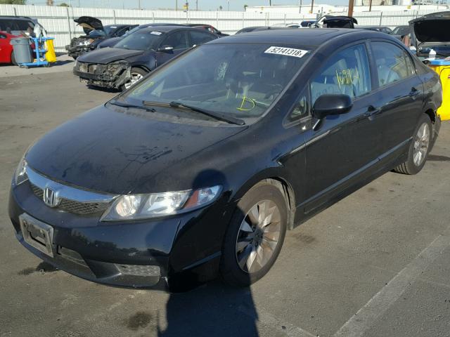 19XFA1F91AE054371 - 2010 HONDA CIVIC EXL BLACK photo 2