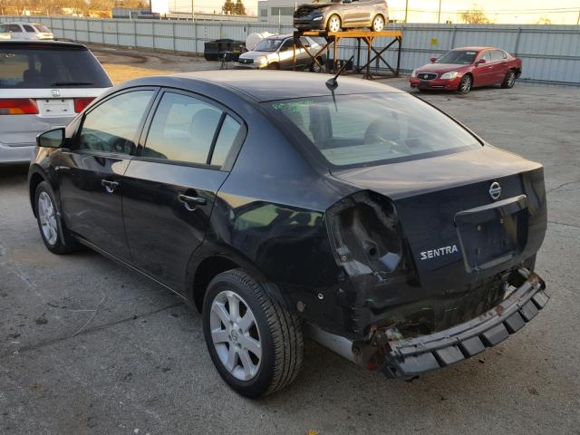 3N1AB61E88L680632 - 2008 NISSAN SENTRA 2.0 BLACK photo 3