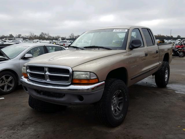 1B7HG48N72S670495 - 2002 DODGE DAKOTA QUA BROWN photo 2