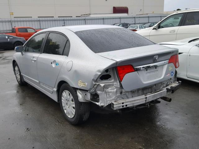 1HGFA46599L000285 - 2009 HONDA CIVIC GX SILVER photo 3