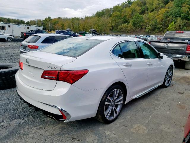 19UUB2F40KA007370 - 2019 ACURA TLX WHITE photo 4