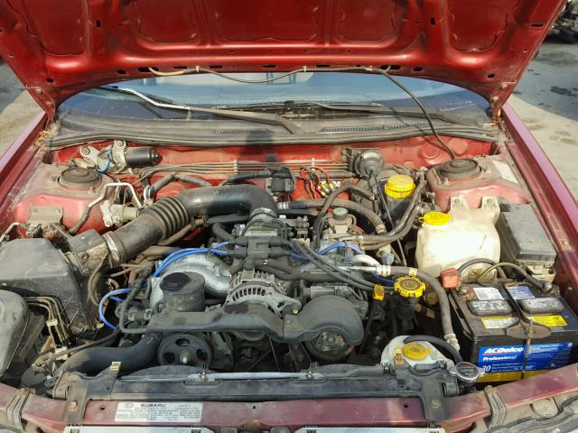 4S3BK6356S7328482 - 1995 SUBARU LEGACY L/O BURGUNDY photo 7