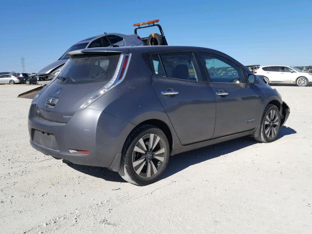 1N4BZ0CP9GC303607 - 2016 NISSAN LEAF SV GRAY photo 4