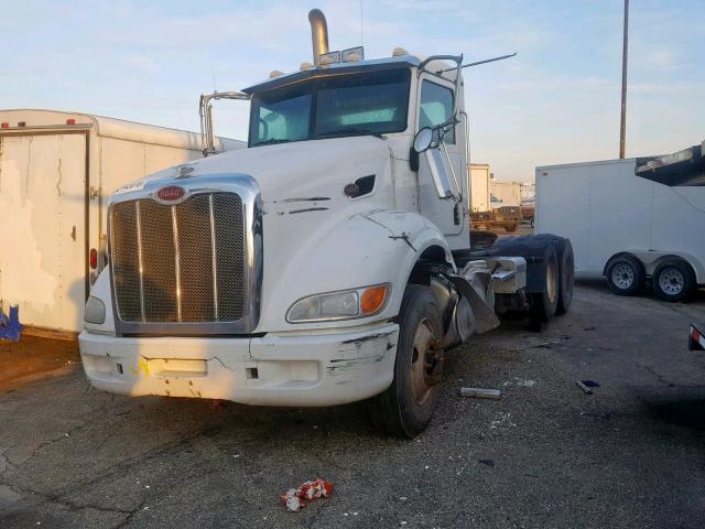 1XPHD49X59N771504 - 2009 PETERBILT 386 WHITE photo 2