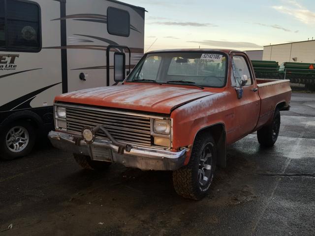 2GCGC24M4E1165849 - 1984 CHEVROLET C20 ORANGE photo 2