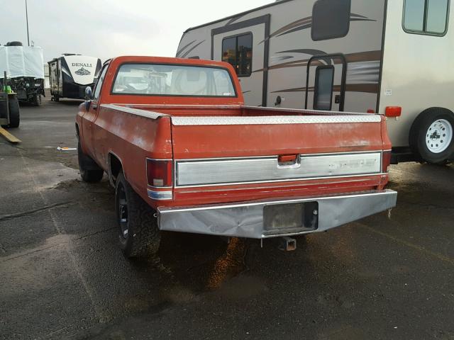 2GCGC24M4E1165849 - 1984 CHEVROLET C20 ORANGE photo 3