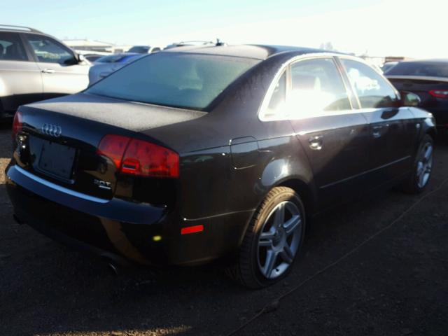 WAUDF78E17A277511 - 2007 AUDI A4 2.0T QU BLACK photo 4