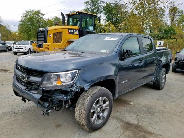 1GCGTDEN7K1216233 - 2019 CHEVROLET COLORADO Z GREEN photo 2