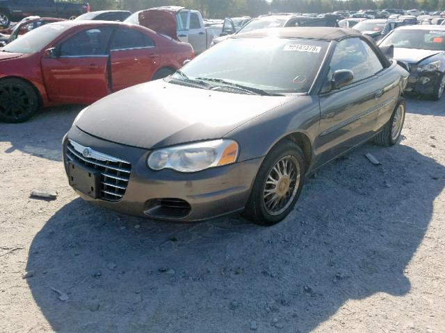 1C3EL45X04N217247 - 2004 CHRYSLER SEBRING LX BROWN photo 2