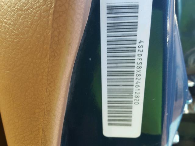 4S2DF58X824612820 - 2002 ISUZU AXIOM XS Mavi foto 10