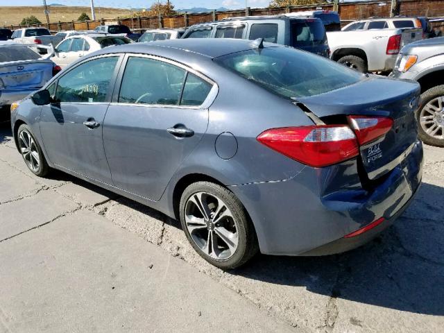 KNAFZ4A89E5104618 - 2014 KIA FORTE EX GRAY photo 3